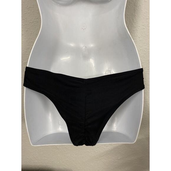 Pre-Owned ZAFUL FOREVER YOUNG 2 PIECE BIKINI SWIMSUIT SIZE Medium Black PADDED - Picture 7 of 11